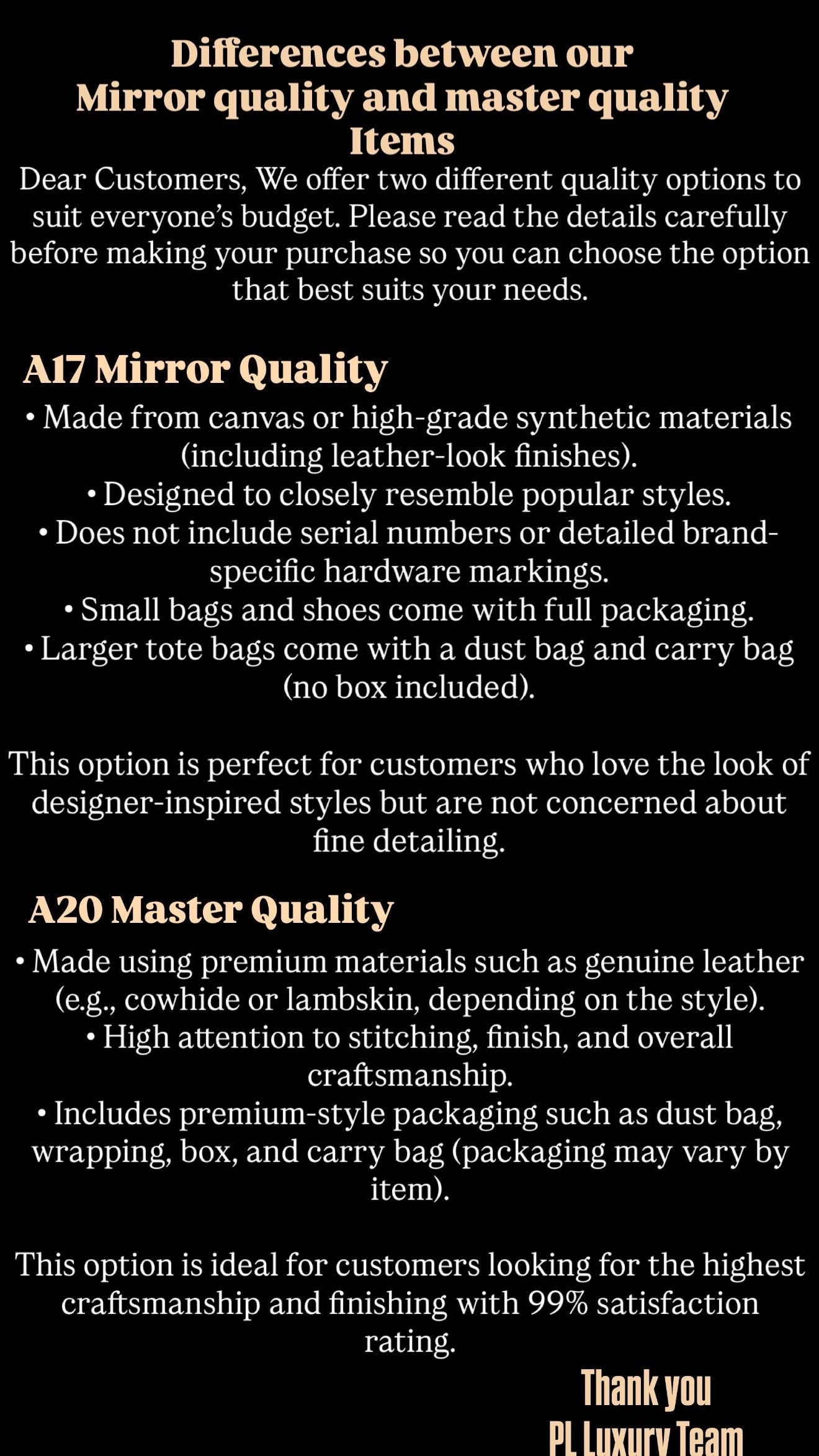 Qualities info