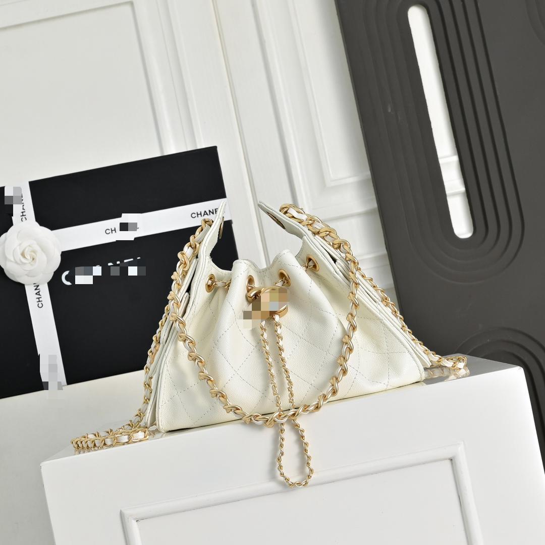 Premium Quality Leather Hobo Pocket Style With Gold Hardware