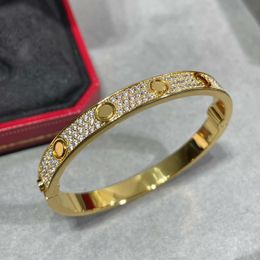 Premium Quality Stainless Steel Non-Tarnish Full Diamond Love Style Bracelets