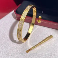 Premium Quality Stainless Steel Non-Tarnish Full Diamond Love Style Bracelets
