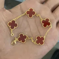 Premium Quality Stainless Steel Non-Tarnish vancleef Style Bracelets