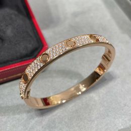 Premium Quality Stainless Steel Non-Tarnish Full Diamond Love Style Bracelets