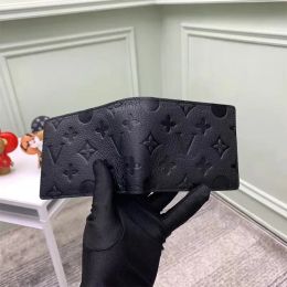 Premium Quality Mens Black Embossed Leather Wallet