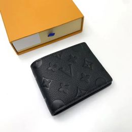 Premium Quality Mens Black Embossed Leather Wallet