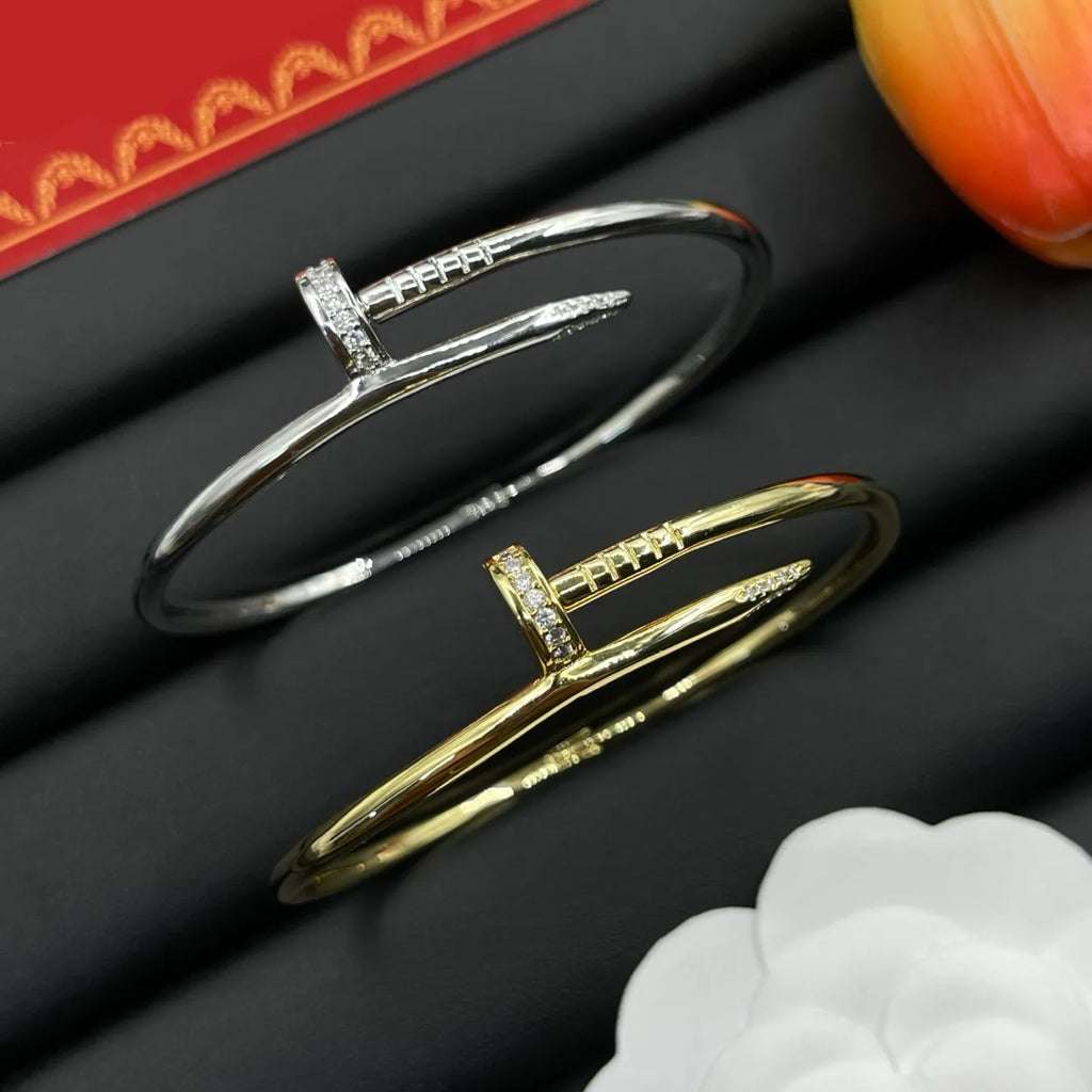 Premium Quality Stainless Steel Non-Tarnish Nail Style Bracelets