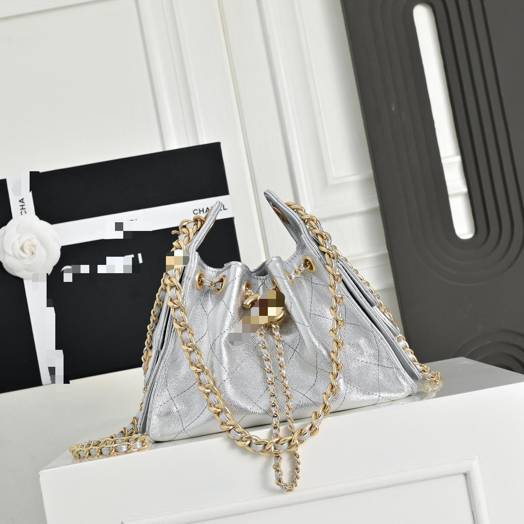 Premium Quality Leather Hobo Pocket Style With Gold Hardware