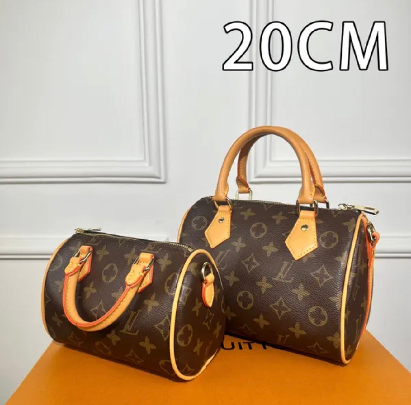 Premium Quality Speedy with Leather Strap Shoulder Bags