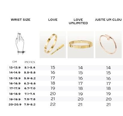 Premium Quality Stainless Steel Non-Tarnish Love Style Bracelets