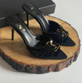 Premium Quality Babylon Women's Sandal with Gold Logo Heels