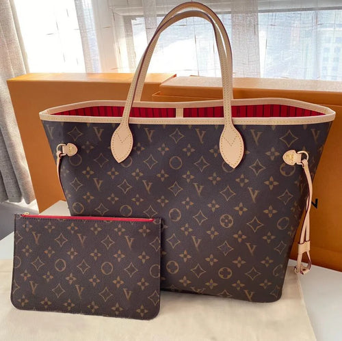 A17 Premium Quality NeverFull MM style Tote Bag in Classic Monogram