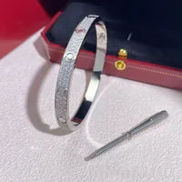 Premium Quality Stainless Steel Non-Tarnish Full Diamond Love Style Bracelets